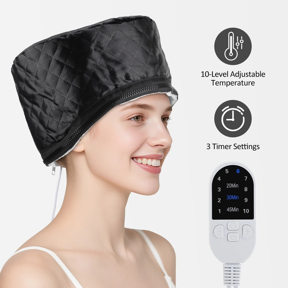 Omaressential SilkSteam Hair Therapy Cap for Salon-Quality Hair Spa at Home